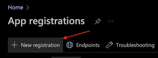 Azure New Registration
