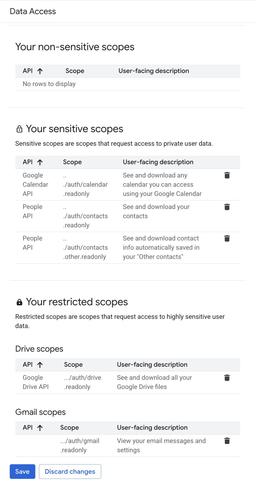 Google Workspace App Registration, Step 13