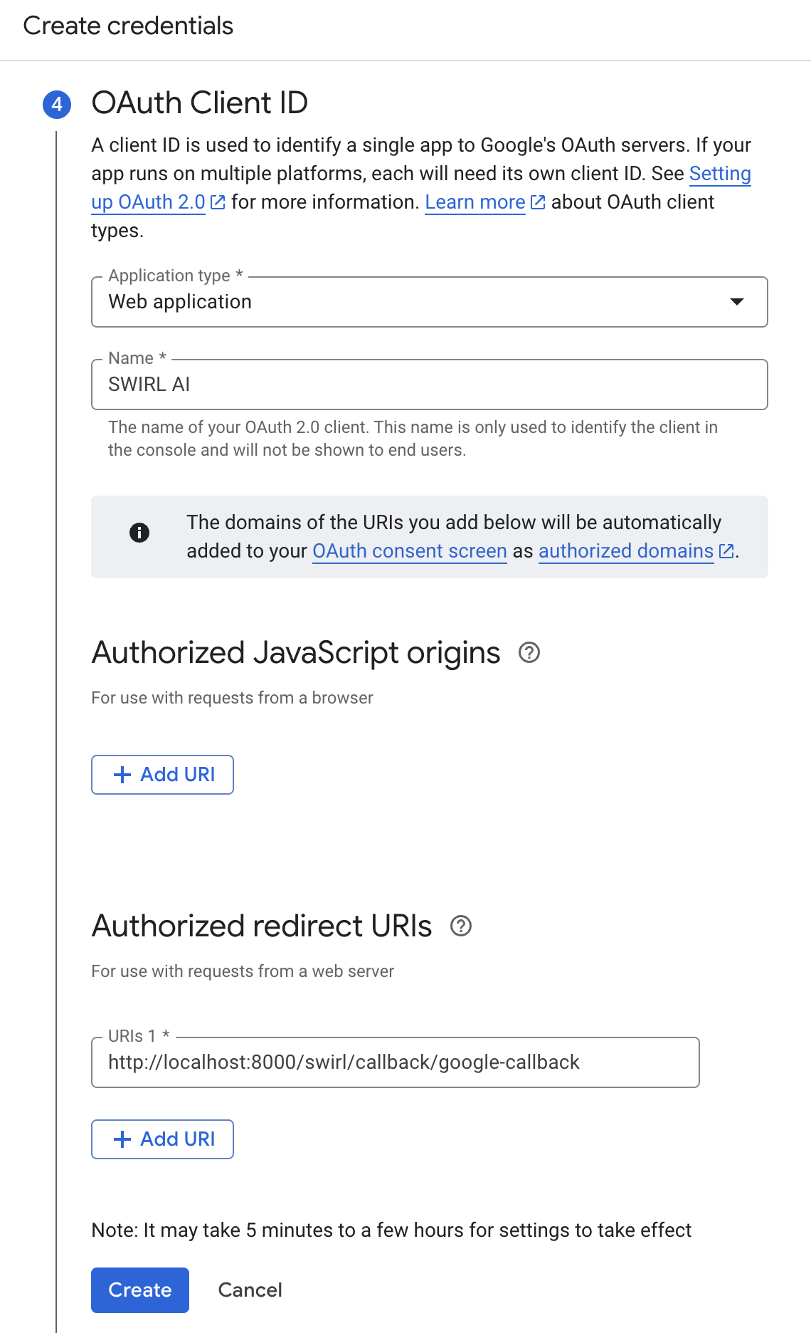 Google Workspace App Registration, Step 14
