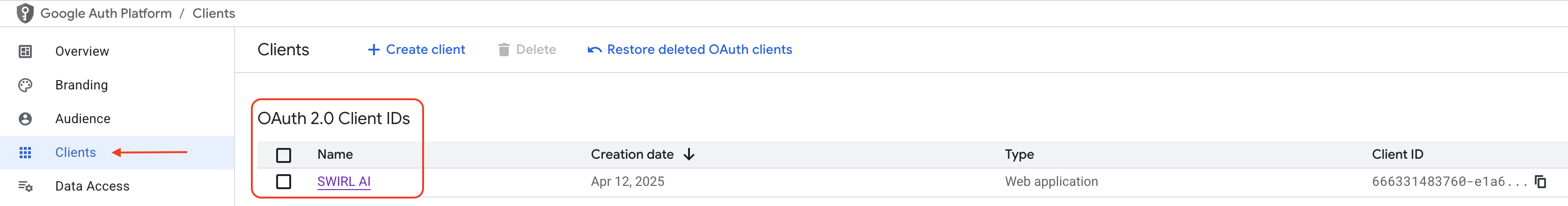 Google Workspace App Registration, Step 16