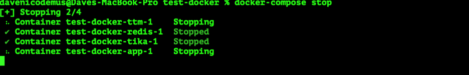 Shutdown SWIRL with docker compose in a different window