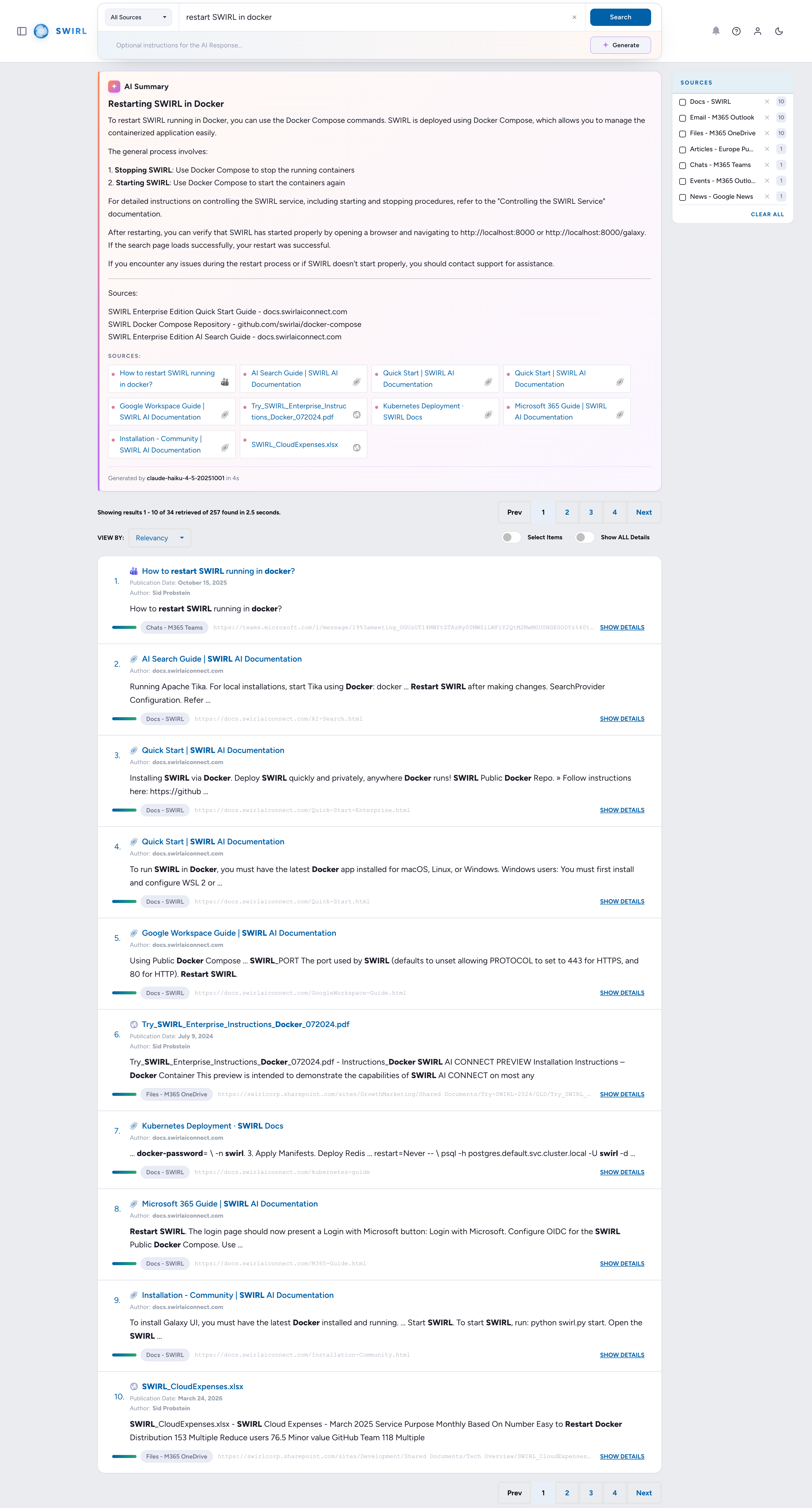 SWIRL Community 4.5 AI Summary generated by Anthropic Claude with inline citations