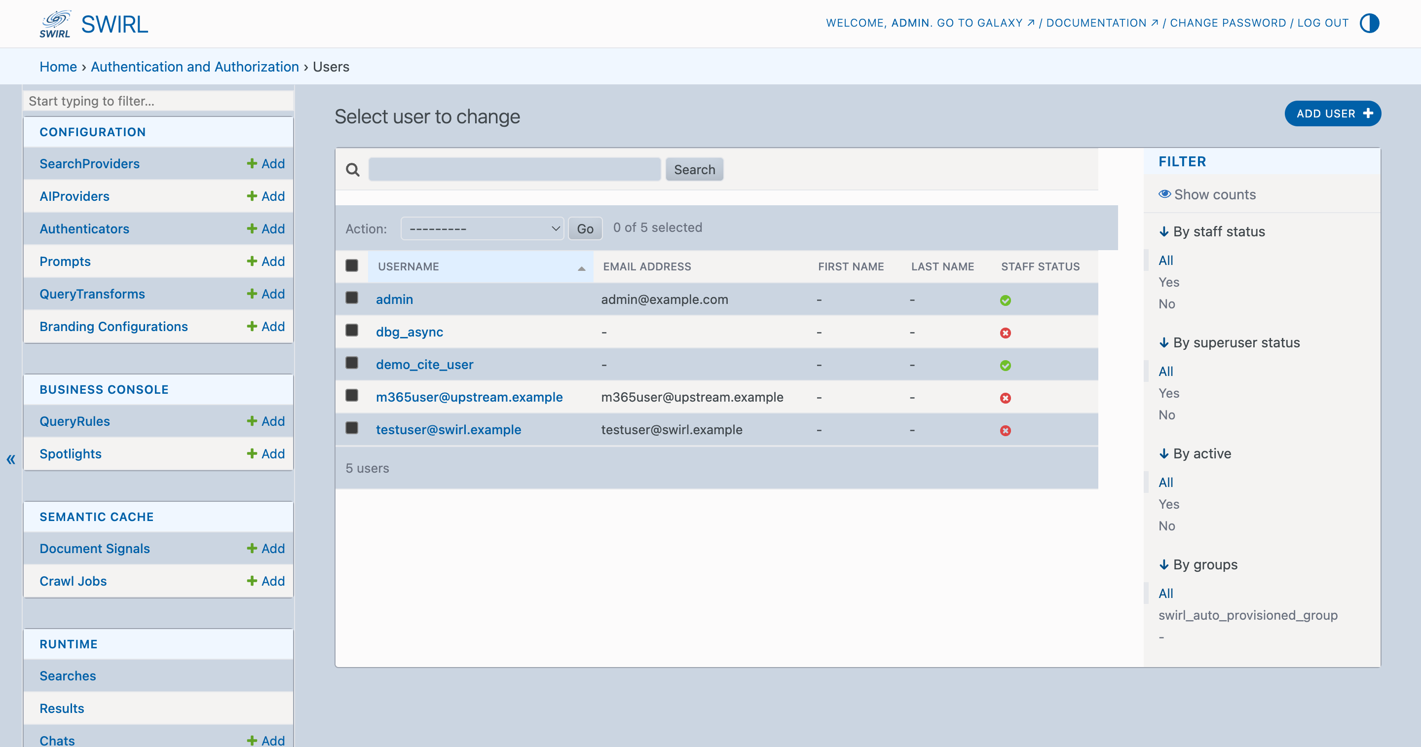 Django Admin - Users