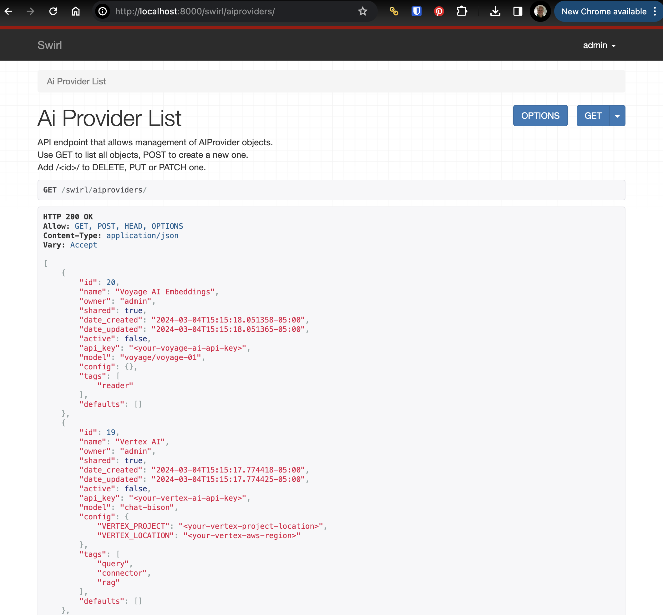 SWIRL AI Providers